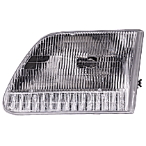 Driver Side Halogen Headlight, With bulb(s), OE Replacement