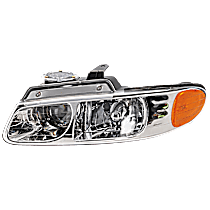 Driver Side Halogen Headlight, With bulb(s), For Models With Quad Lights, OE Replacement