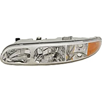 Driver Side Headlight, With bulb(s), Halogen, Clear lens