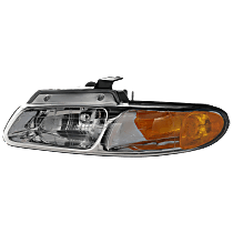 Driver Side Halogen Headlight, With bulb(s), For Models Without Quad Light, OE Replacement