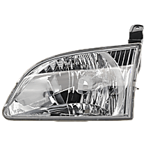 Driver Side Halogen Headlight, With bulb(s), OE Replacement