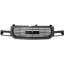 Grille Assembly, Silver Shell with Black Insert