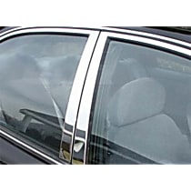 2053 Pillar Trim - Light gray, Plastic, Direct Fit, Sold individually