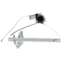 Front, Driver Side Power Window Regulator, With Motor