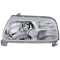 Driver Side Headlight, Without bulb(s), Halogen, Clear Lens