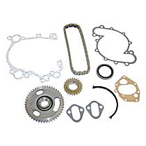 Timing Chain Kit, OHV, Timing Chain Kit For 1/2 In. Wide Timing Chain, 4 Cyl 2.5L, Crown Original True Roller