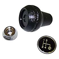 3241067K Shift Knob - Black, Plastic, Round, Direct Fit, Kit