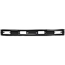 Front Bumper, Painted Black, 3-Piece Type, With License Plate Provision, Without Mounting Brackets