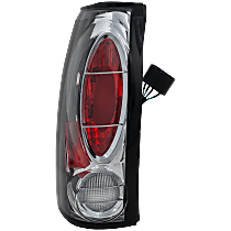 Driver and Passenger Side Halogen Tail Light, With bulb(s), Naturally Aspirated, GAS, Cab & Chassis - Crew Cab, Clear Lens, Chrome Interior