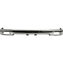 Front Bumper, Chrome, With License Plate Provision, Without Mounting Brackets