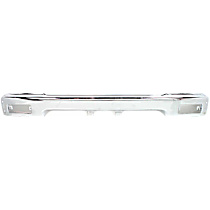 Front Bumper, Chrome, With License Plate Provision, Without Mounting Brackets