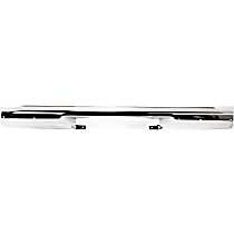 Chrome Step Bumper, Face Bar Only; With pad provision