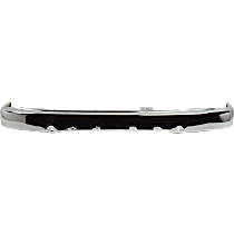 Front Bumper, Chrome, With License Plate Provision, Without Mounting Brackets