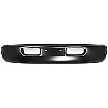 Front, Center Bumper, Painted Black, With Molding Holes, Without Mounting Brackets, Base Model