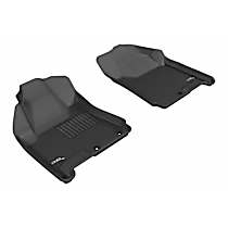 L1CD00811509 Front Row KAGU All-Weather Custom Fit Series Molded Floor Liner, Black Made of Rubber