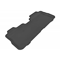 Second Row Molded Floor Liner, enginedesignationname: LEA, Eng. VIN: K, FI, Naturally Aspirated, FLEX, Black, Made of Rubber, KAGU All-Weather Custom Fit Series