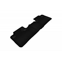 Second Row Molded Floor Liner, enginedesignationname: EZH, Eng. VIN: T, FI, Naturally Aspirated, GAS, Bench Seating Only, Black, Made of Rubber, KAGU All-Weather Custom Fit Series