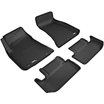 L1DG02601509 KAGU All-Weather Custom Fit Series Black Floor Mats, Front and Second Row