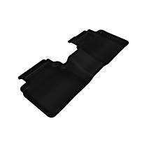 Second Row Molded Floor Liner, Eng. VIN: 3, FI, Naturally Aspirated, ELECTRIC/GAS, FWD, Not Fit All Wheel Drive, Black, Made of Rubber, KAGU All-Weather Custom Fit Series