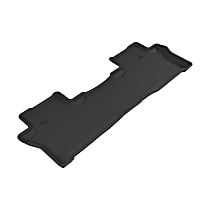 Second Row Molded Floor Liner, enginedesignationname: J35Y6, FI, Naturally Aspirated, GAS, Black, Made of Rubber, KAGU All-Weather Custom Fit Series