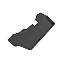 Third Row Molded Floor Liner, enginedesignationname: J35Y6, FI, Naturally Aspirated, GAS, FWD, Fits 8 Passenger Vehicles, Black, Made of Rubber, KAGU All-Weather Custom Fit Series