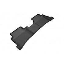 Second Row Molded Floor Liner, Eng. VIN: 6, FI, Naturally Aspirated, GAS, Sedan, Black, Made of Rubber, KAGU All-Weather Custom Fit Series