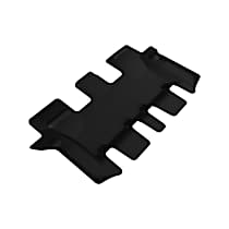 Third Row Molded Floor Liner, Eng. VIN: 3, FI, Naturally Aspirated, GAS, 3 Rows Of Seats, For Vehicles w/7 Seats Only, Black, Made of Rubber, KAGU All-Weather Custom Fit Series