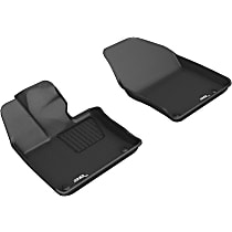 Front Row Molded Floor Liner, enginedesignationname: M20A-FXS, FI, Naturally Aspirated, ELECTRIC/GAS, Black, Made of Rubber, KAGU All-Weather Custom Fit Series