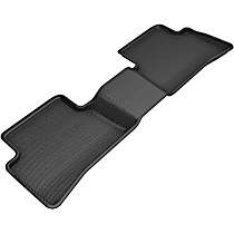 Second Row Molded Floor Liner, enginedesignationname: M20A-FXS, FI, Naturally Aspirated, ELECTRIC/GAS, Black, Made of Rubber, KAGU All-Weather Custom Fit Series