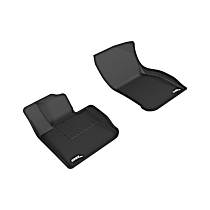 Front Row Molded Floor Liner, enginedesignationname: B36A15M0, FI, Turbocharged, GAS, 4-Door, Hatchback, Black, Made of Rubber, KAGU All-Weather Custom Fit Series