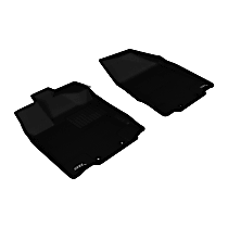 L1NS05811509 Front Row KAGU All-Weather Custom Fit Series Molded Floor Liner, Black Made of Rubber