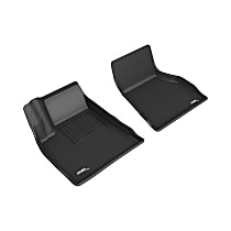 L1TL01311509 Front Row KAGU Series Molded Floor Liner, Black Made of Rubberized/Thermoplastic