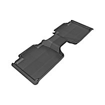 Second Row Molded Floor Liner, enginedesignationname: 2TR-FE, FI, Naturally Aspirated, GAS, Extended Cab Pickup, Fit 12-15 With Optional 2Nd Row Center Storage Box; Not Fit 16-19 With Optional Utility Package, Black, Made of Rubber, MAXpider KAGU