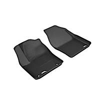 Front Row Molded Floor Liner, enginedesignationname: 3ZR-FAE, FI, Naturally Aspirated, GAS, Black, Made of Rubber, KAGU All-Weather Custom Fit Series