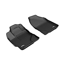 L1TY24211509 KAGU All-Weather Custom Fit Series Black Floor Mats, Front Row