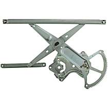 Front, Passenger Side Power Window Regulator, Without Motor, With  Windows, OE Replacement Series - Front, Passenger Side