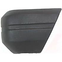 Front, Driver Side Bumper End, Textured Plastic