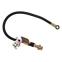 Front, Passenger Side Brake Line, Metal and Rubber