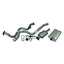 52006626K 1991-1992 Jeep Wrangler Cat-Back Exhaust System - Made of Aluminized Steel
