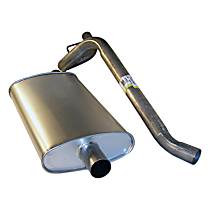 52019138 Muffler & Tailpipe - Silver, Metal, Direct Fit