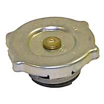 52079880AA Radiator Cap - Round, 16 lbs., Polished, Steel, Sold Individually