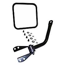 5455302K Passenger Side Mirror, Non-Folding, Non-Heated, Black, Without Blind Spot Feature, Without Signal Light