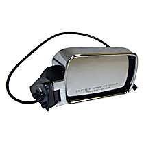 55034126 Passenger Side Mirror, Power Folding, Non-Heated, Chrome, Without Blind Spot Feature, Without Signal Light