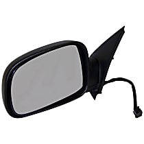 55155233AC Driver Side Mirror, Power Folding, Heated, Black, Without Blind Spot Feature, Without Signal Light, Without Memory