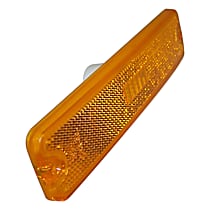 56001424 Side Marker Lens - Front, Direct Fit, Amber, Plastic, Sold individually