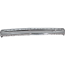 Rear Bumper, Chrome, With Molding Holes, Without Mounting Brackets
