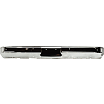 Front Bumper, Chrome, With License Plate Provision, Without Molding Holes, Without Mounting Brackets