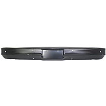 Front Bumper, Painted Black, Without Mounting Brackets, Without Molding Holes