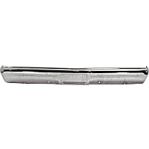 Front Bumper, Chrome, With License Plate Bracket, Without Molding Holes, Without Mounting Brackets