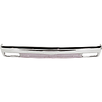 Front Bumper, Chrome, Without Mounting Brackets, Without Molding Holes